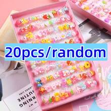 10pcs/Set Party Rings - Colorful Resin Crystal Rings, Suitable For Parties And Gifts, Random (No Box)