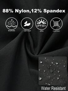 Women's Quick-Dry UPF 50+ Hiking Cargo Shorts - Lightweight Athletic 6'' Shorts With Big Zipper Pockets & Adjustable Drawstring Waist, Regular Fit For Outdoor, Golf, Spring/Summer/Fall, Hiking Shorts - 黑色 - 查看 5