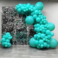 10/20/30/40/50 个蓝绿色气球 18/12/10/5 英寸，蓝绿色乳胶派对气球适用于生日、婚礼、派对、性别揭示、新娘、生日、派对、装饰气球套装 - 霧面尼藍 - 查看 6