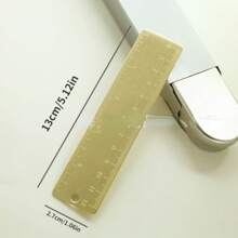 Righello in metallo ottone vintage, articoli di cancelleria creativi per studenti, forniture scolastiche, back to school