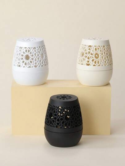 花卉镂空蛋形香薰石扩香器 / 可爱香薰夹 / 木质花纹蛋形可爱香薰炉