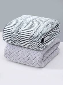 2pcs Towel Set - 70x140cm/27.56x55.12 Inch - Made Of Coral Fleece - Absorbent Quick-Dry, Non-Shedding, Non-Fading - Ultra Soft & Skin-Friendly - With Hanging Loop For Easy Hanging - Bath Towels For Bathroom, Bedroom, Pool, Gym, Camping, Holidays - Wheat Ear & Ionic Lucky Pattern Solid Abstract Design - Suitable For All Seasons Mother's Day Flowers, Personalized Gifts For Mom, Last Minute Gifts, Mother's Day Ideas, Mothering Sunday Gifts, Handmade Cards For Mum, Best Mother's Day Gifts Under $50