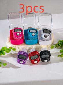 Electronic Counter, Finger Counter, Tally Counter, Abacus Bead Style Counting Device, Push Button Type - Multicolor - View 8