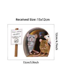 1 buc, autocolant de perete realist cu gaură de șoarece pentru scări de colț, decor distractiv pentru casă, tapet opac din PVC vinil, pentru decorarea camerei de zi, cadouri, decor de perete pentru absolvire, decor de baie, decor de dormitor, decorațiuni de cameră, lucruri, decor de casă, decor de casă, autocolante de perete pentru camera de zi, autocolante personalizate