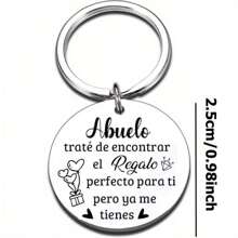 1pc Stainless Steel Fashionable Key Chain, Birthday & Thanksgiving Gift For Mom, Dad, Uncle, Aunt, Brother, Sister