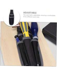 Leather Electrician Tool Pouch - Spacious Multi-Compartment Design - Ergonomic Tool Belt Bag, Suitable For Professional Maintenance And On-The-Go Repair - Comprehensive Tool Organization Kit