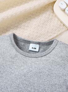 New Baby Girl Summer Infant Unisex Letter Print Short Sleeve Jumpsuit