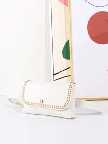 Women's Creative Fashion Personalized Design Elegant Rivet Simple Waist Bag