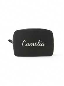 1 Piece Of Makeup Storage Tool Women'S Simple Solid Color Corduroy Large Capacity Makeup Bag Including Portable Hand-Held Toiletry Bag Suitable For Women, College Students, High School Students, Outdoor Travel, Vacation, Makeup Bag Storage, School Dormitory Bathroom Essential, Exclusive Customized Gift - Multicolor - View 15