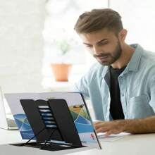 2023 Soporte de Lectura Ajustable y Portátil de Metal, Soporte para Documentos, Estante para Libros, Soporte para Tablet, Partituras y Recetas