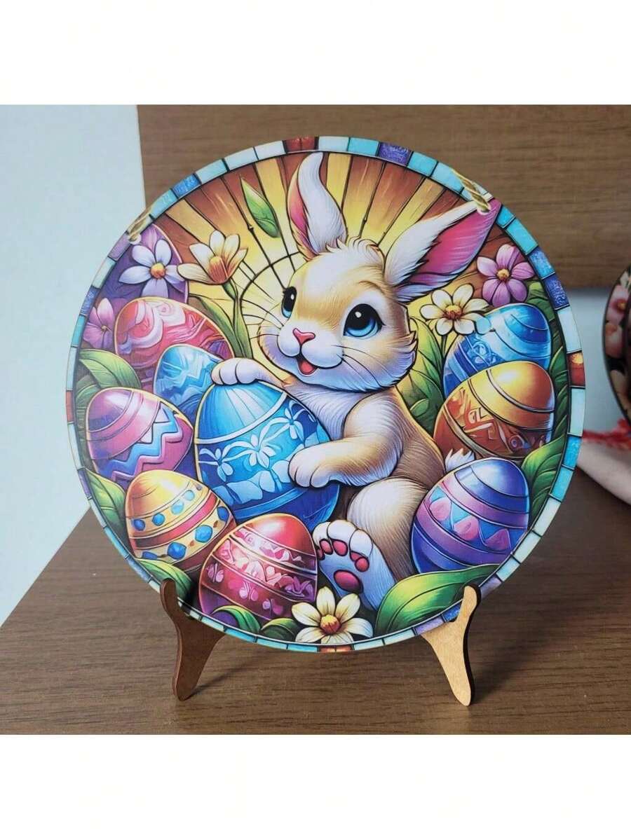 Easter Decoration With 20cm MDF Table Stand - 23 - Ver 1