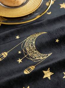 1pc Rectangular Star Pattern Tablecloth, Multiple Size Options, Suitable For Living Room, Dining Room, Home Decor, And Room Decor, Fit For Holiday Party Decoration Or Dining Table Decoration