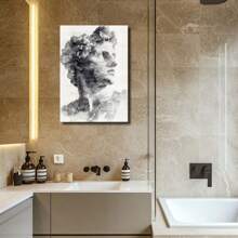 1 Pc, A Black And White Watercolor Painting Of An Ancient Greek Sculpt, Original, Canvas, Wall Art, Living Room Wall Decorations, Bedrooms, Bathrooms, Frame Poster Art Prints, Hanging Paintings, Home Decoration, Festivals. Home D 1