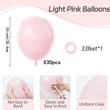10/20/30/40/50pcs Light Pink Balloon 18/12/10/5 Inches, Light Pink Latex Party Balloon Suitable For Graduation Brides Shower Gender Revealing Birthday Party Decoration - Light Pink - View 17