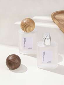 1 件 30 毫升简约可再填充香水瓶，玻璃材质，带木质瓶盖，雾化器喷雾器，非常适合定制香水 - 黃色 - 查看 8