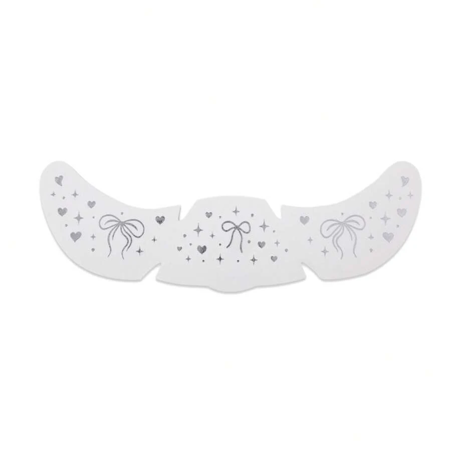 Tatuajes temporales de larga duración para rostro de mujer: labios, estrellas, lazos, parches de maquillaje, perfectos para San Valentín. - qt-0093 - Ver 1