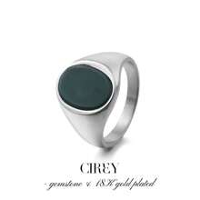 CIREY 18K Retro Flat Stainless Steel Multi-Color Rings, Couple Rings/Valentine's Day Gift - Ring - View 6