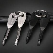 2pcs.Outdoor, Portable, Screwdriver, Portable, Multi-Functional Tools, Word, Cross, Screwdriver