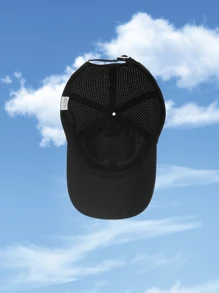 1pc Men's Summer Breathable Quick-Dry Baseball Cap, Lightweight UV Protection, Adjustable Curved Brim Sports Sun Hat For Outdoor Use