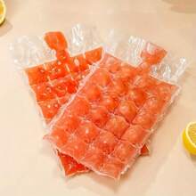 20/50/80/100pcs Disposable Ice Cube Bags - 24 Grids Self-Sealing Freezer Bags - Ideal For Cocktails, Wine, Whiskey, Etc. - Essential Kitchen Item