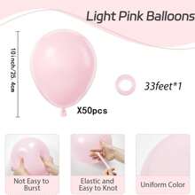 10/20/30/40/50pcs Light Pink Balloon 18/12/10/5 Inches, Light Pink Latex Party Balloon Suitable For Graduation Brides Shower Gender Revealing Birthday Party Decoration - Light Pink - View 15