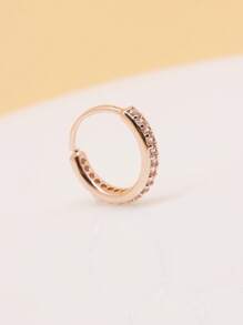 1pc Zirconia Stone Open Nose Ear Ring Septum Earrings Septum Ring Piercing Fashion Jewelry