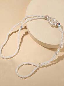 1 件波西米亚风格仿珍珠脚链，适合女性日常佩戴 - 彩色 - 查看 4