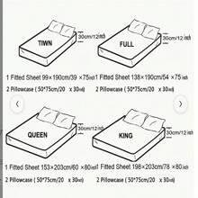 3pcs Ultra Soft Washed Cotton Small Fresh Printed Bed Sheet Three Piece Set, One Medium Double Bed Bed Sheet - Soft, Lightweight, Ultra-Fine Fiber Deep Pocket Bed Sheet 3-Piece Set Includes One Bed Sheet And Two Pillowcases - Hoa nở khắp cây - Xem 4