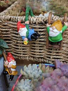 3pcs Set Resin Mini Gnome Statues - Charming Garden Figurines, Suitable For Outdoor Fairy Garden, Potted Decor, And DIY Landscaping