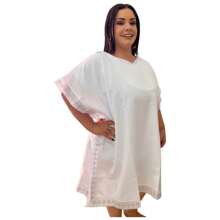 Kafta Alaka Orishas Umbanda Candomblé - White and Silver - View 4