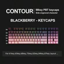 APAYADO ATTACK SHARK Gaming Keyboard Wired Mechanical Keycaps (Without Keyboard), Only KM98 PBT Keycaps Kit Fit Hot Swap X68HE - Multicolor - View 12