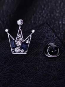 1 件男士西装皇冠形水晶胸针、翻领别针、衬衫夹，与张颂文同款，夏季 - 彩色 - 查看 9