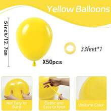 10/20/30/40/50 个黄色气球 18/12/10/5 英寸,黄色乳胶派对气球,适用于淋浴派对、向日葵、蜜蜂、婚礼、生日、派对装饰 - 霧面黃色 - 查看 12