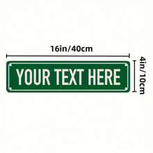 Custom Aluminum Street Sign - Personalize With Your Name Or Information, Indoor/Outdoor Use, 4 Color Options, Vintage Style Back To School - Multicolor - View 2