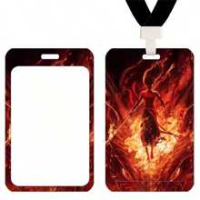 1pc Nezha: Devil Children's Sea Badge Student Meal Card Certificate Protection Box Campus Card Pickup Bank Card Box - Multicolor - View 6