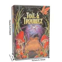 1pc [Festive Delight] Toil & Troublez: Magical Forest Edition - An Exciting Role-Playing Card Game Suitable For Adults, 2-6 Players, 14+ | Featuring Enchanting Frog And Mushroom Designs | Ideal Holiday Gift And Party Game