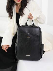 Mochila de viaje de mujer de moda con gran capacidad y compartimento para laptop, mochila de estilo callejero para estudiantes