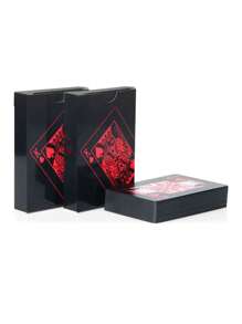 1 Set Gold Foil Waterproof Portable Playing Cards, Ideal For Leisure Activities, Entertainment, And Table Games, Makes A Great Gift For Birthday, Christmas Or Party