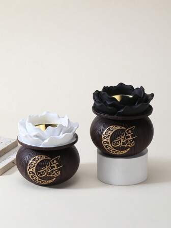 Blomformad Ramadan Trärökelsebrännare/Rökelseklämma