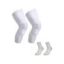 Pair Of White Professional Sports Knee Pads - 白色 - 查看 5