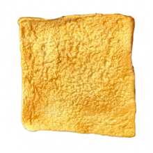 1 pieza Modelo de rebanada de pan artificial realista, Decoración de pan suave de PU, Ornamento para tienda de panadería/repostería, Regalo pequeño