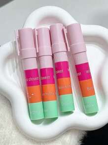 4-Color Jelly Lip Balm - Tinted Moisturizing Treatment With Hydrating & Color-Changing Formula For Soft Lips, Lighten Lip Lines Lipstick - 彩色 - 查看 6