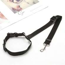 1pc Multifunctional Pet Car Seat Belt And Safety Harness, Safe Travel, Adjustable Dog Seat Belt Collar Pet Accessories