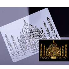 Creative Architecture Series Painting Template Cross Border Hollow City