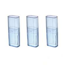 2025 New 3pcs Travel Portable Transparent Storage Box - Mini Organizer For Cleaning Swabs, Bandages & Toothpicks, Dustproof
