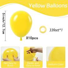 10/20/30/40/50 个黄色气球 18/12/10/5 英寸,黄色乳胶派对气球,适用于淋浴派对、向日葵、蜜蜂、婚礼、生日、派对装饰 - 霧面黃色 - 查看 24
