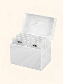 Estojo para Armazenamento de Cílios, Caixa de Armazenamento Acrílica de 5/10 Camadas para Organização de Cílios, Suporte para Paleta de Cola de Cílios Postiços, Expositor Compacto para Alongamento de Cílios com 5/10 Paletes