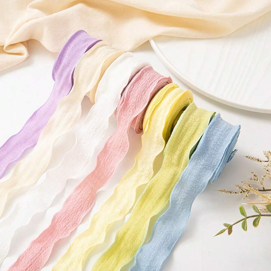 Bubble Crinkle Ribbons, Fish Tail Organza Ribbons, DIY Craft Supplies For Flower Shop, Bows, Headpieces, Garments Accessories