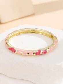 1pc Fashion New Boho Retro Style Gold Plated Enamel Cloisonne Bracelets Bangles Jewelry For Women And Girls