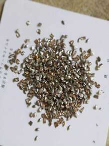 50/100Pcs 2-3Mm Gold & Champagne Mixed Shape Flat Bottom Ab Zirconia Nail Rhinestones, 3D Pointed Nail Art Crystals Gems For Diy Nail Art Decoration Nail Supplies Nails Nail Charms - Champagne - View 6